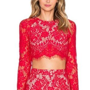 Stylestalker Navy Lace Top